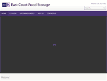 Tablet Screenshot of eastcoastfoodstorage.com